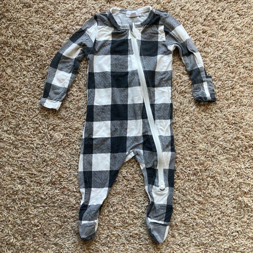 Angel Dear Plaid Footie Pjs Size 3mo
